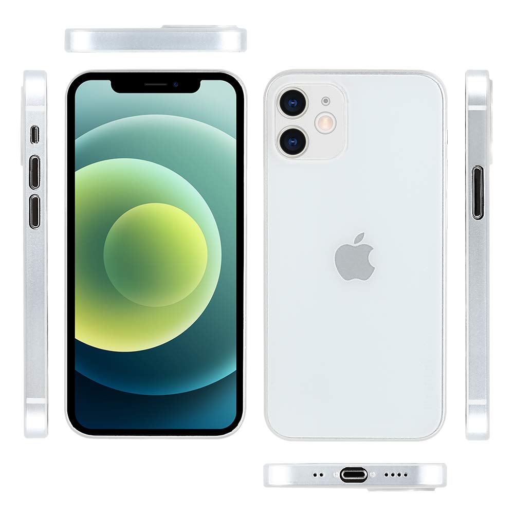 「0.3mm極薄」iPhone 12 Mini対応ケース memumiマット質感 オリジナル設計 指紋防止 傷付き防止 ワイアレス充電対応 人気ケース?カバー 3