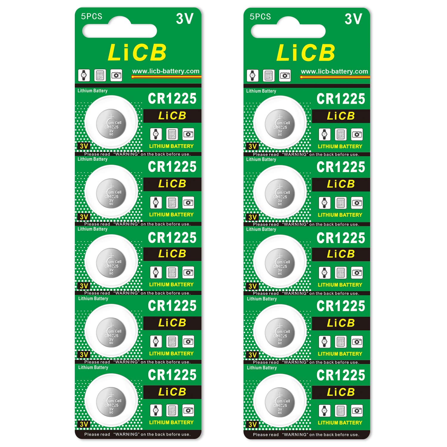 LiCB 10 CR1225  ܥ  3V 1225  䥼꡼