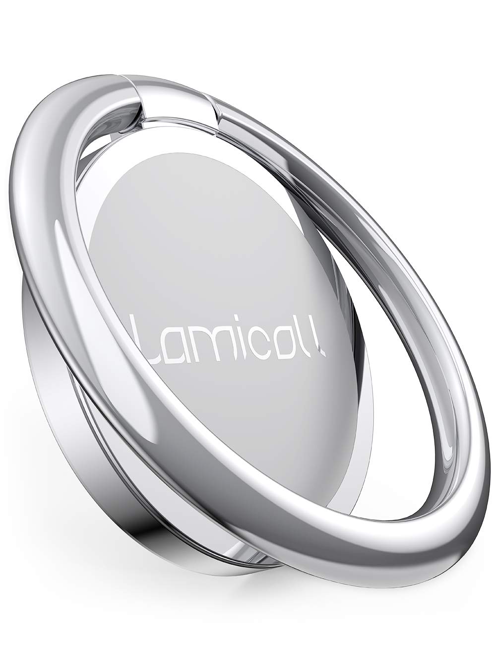 スマホリング 4mm 薄い 180度 360度回転式 : Lomicall 携帯電話 リングホルダー 片手持ち 携帯リング 指輪型 薄 フィンガーリング 薄型 アイホン 指リング スタンド機能 角度調整 丸型 取り外し 落下防止 車載磁石ホルダー対応 2024 iPhone 16 16Plus 16Pro 16Pro Max 1