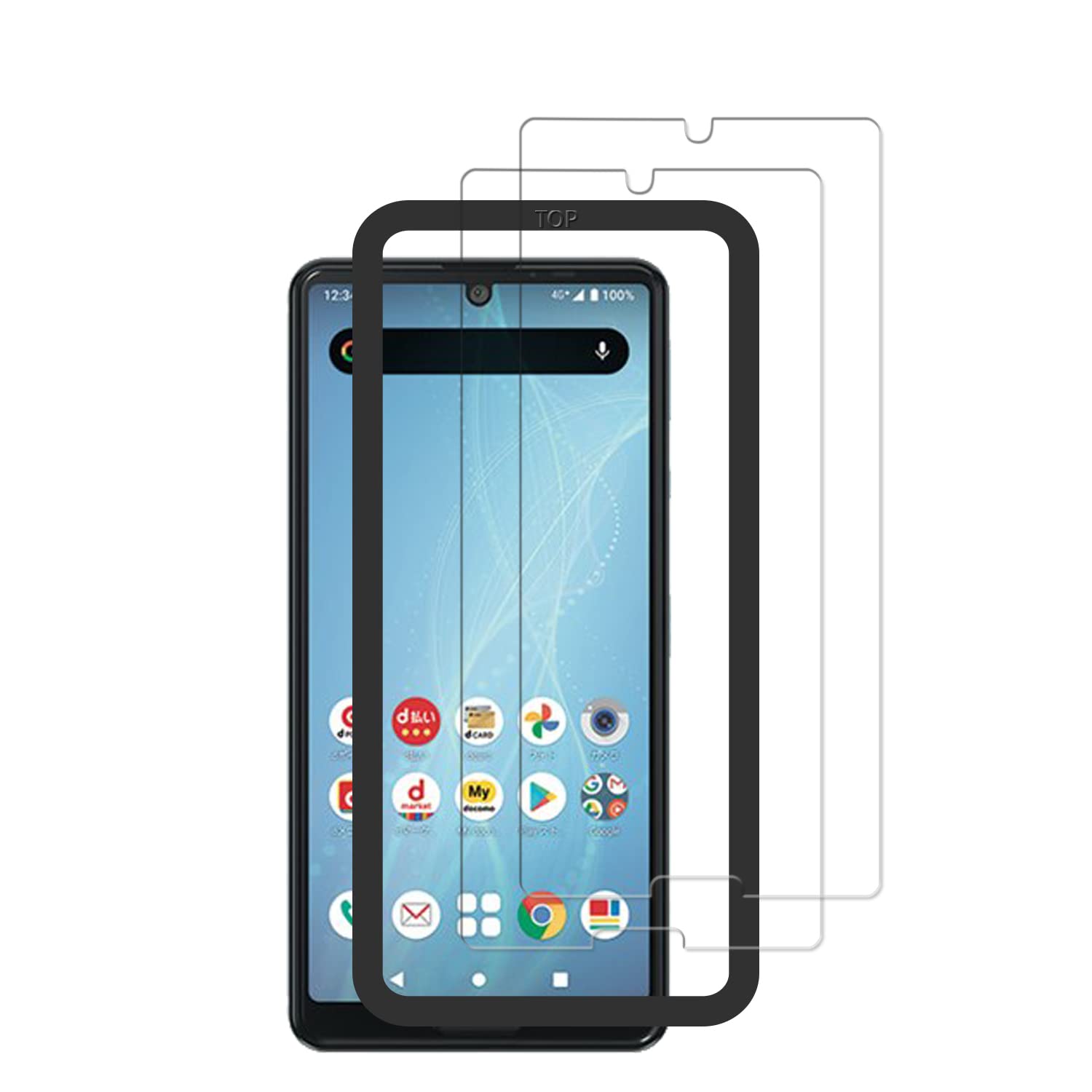 Rakuten - 【2枚セット】ガイド枠付き KPNS 日本素材製 強化ガラス AQUOS sense4 ガラスフィルム Sense4 SH-41A Sense4 Lite SH-RM15 sense5G SHG03 SH-53A A004sh 用 ガラスフィルム 旭硝子製 の強化ガラス カバー 保護フィルム
