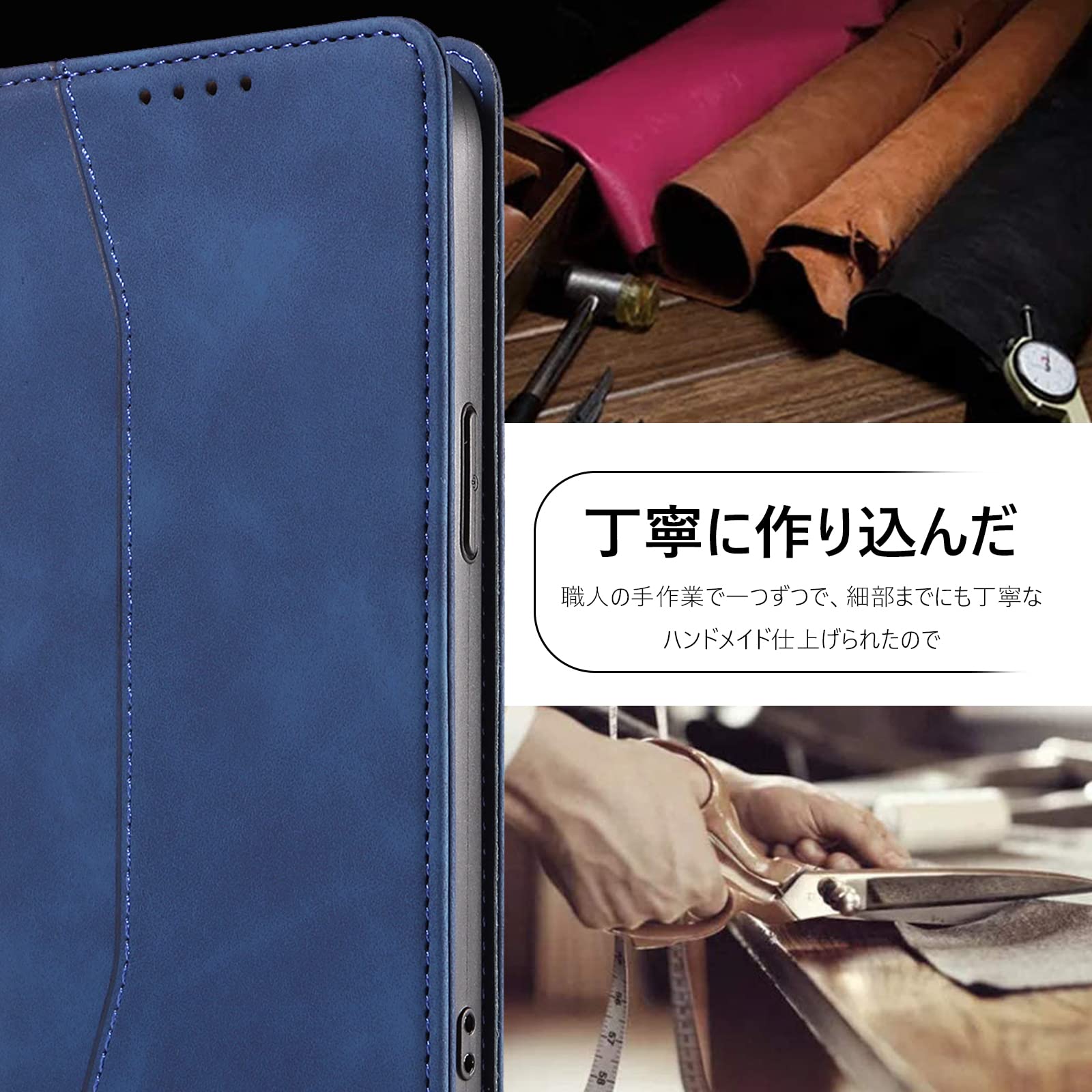KWATUNG アイフォン 15 ケース 手帳型 おしゃれ iPhone 15 手帳型ケース 肌感レザ...