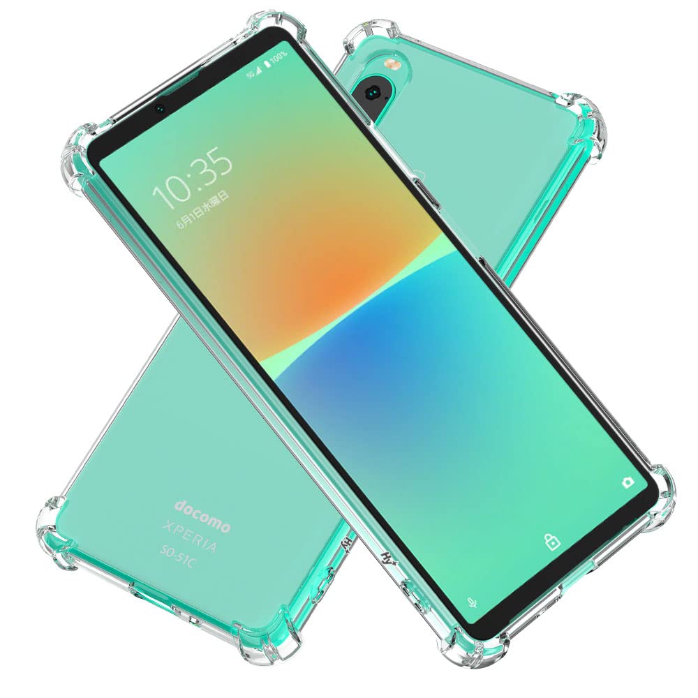 Hy+ Xperia10 IV 耐衝撃 ケース SO-52C SOG07 A202SO XQ-CC44 カバー ストラップホール 米軍MIL規格 クリア 衝撃吸収ポケット内蔵 TPU ケース