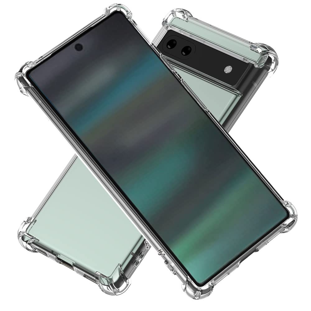 Hy+ Pixel6a 耐衝撃 ケース カバー ストラップホール 米軍MIL規格 クリア 衝撃吸収...