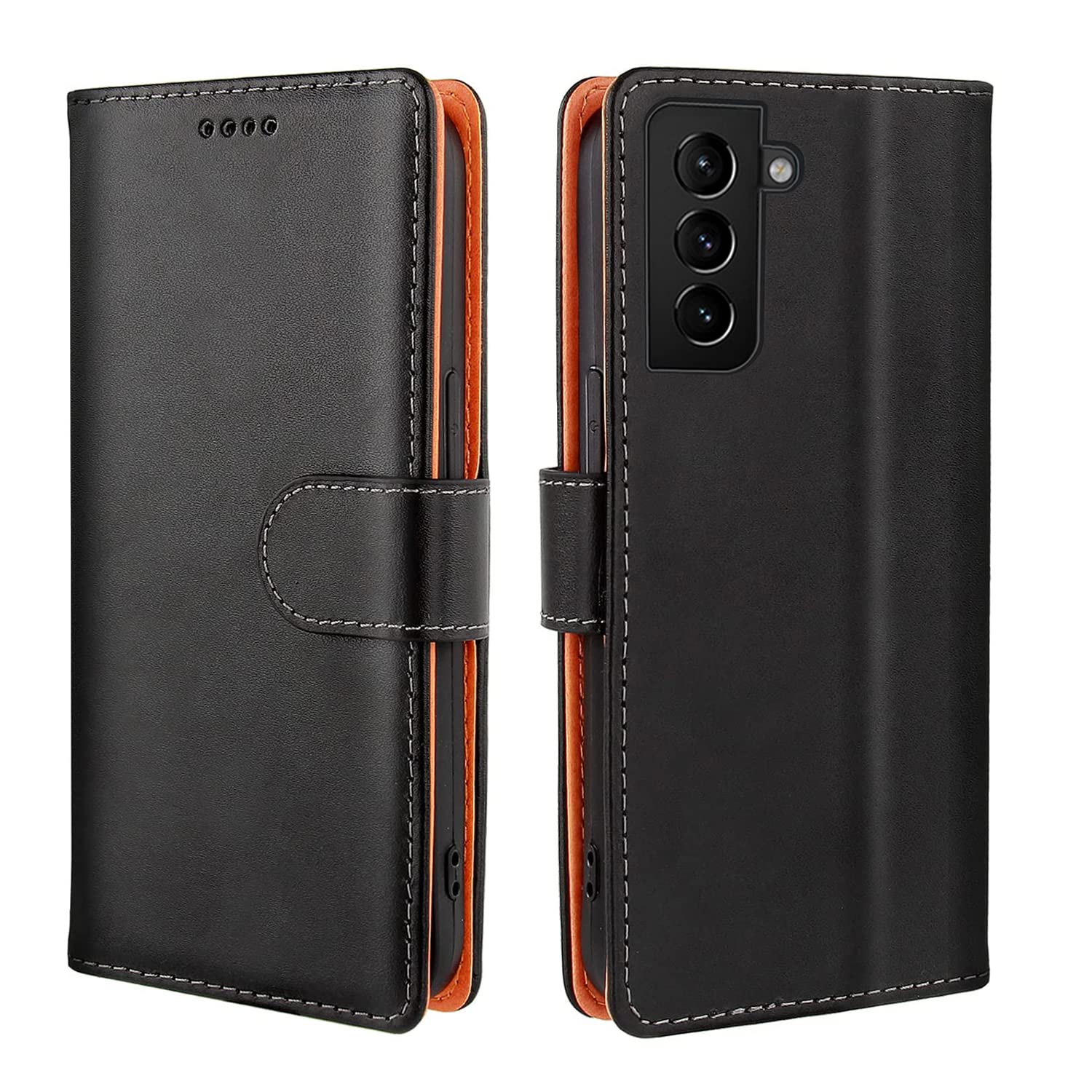 Rakuten - Galaxy S22 ケース 手帳型 S22 手帳 SC-51C SCG13 おしゃれ ギャラクシーs22 ケース 手帳型 携帯カバー レザー 耐衝撃 耐摩擦 全面保護 マグネット式 カード収納 スタンド機能 手触りが良い 人気 上質 6.1インチ対応（ブラック）
