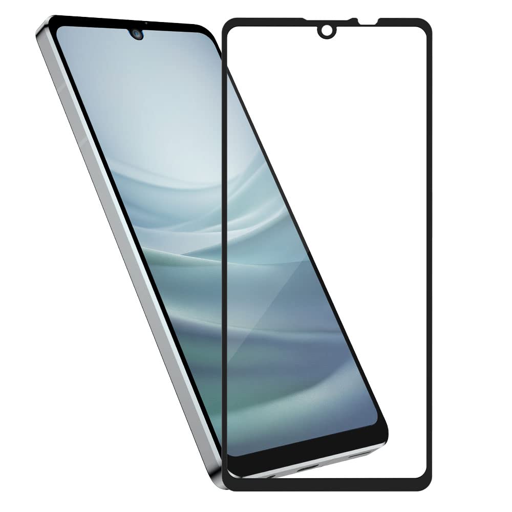 Rakuten - Hy+ AQUOS sense7 フィルム SH-53C SHG10 SH-M24 ガラスフィルム W硬化製法 一般ガラスの3倍強度 全面保護 全面吸着 日本産ガラス使用 厚み0.33mm