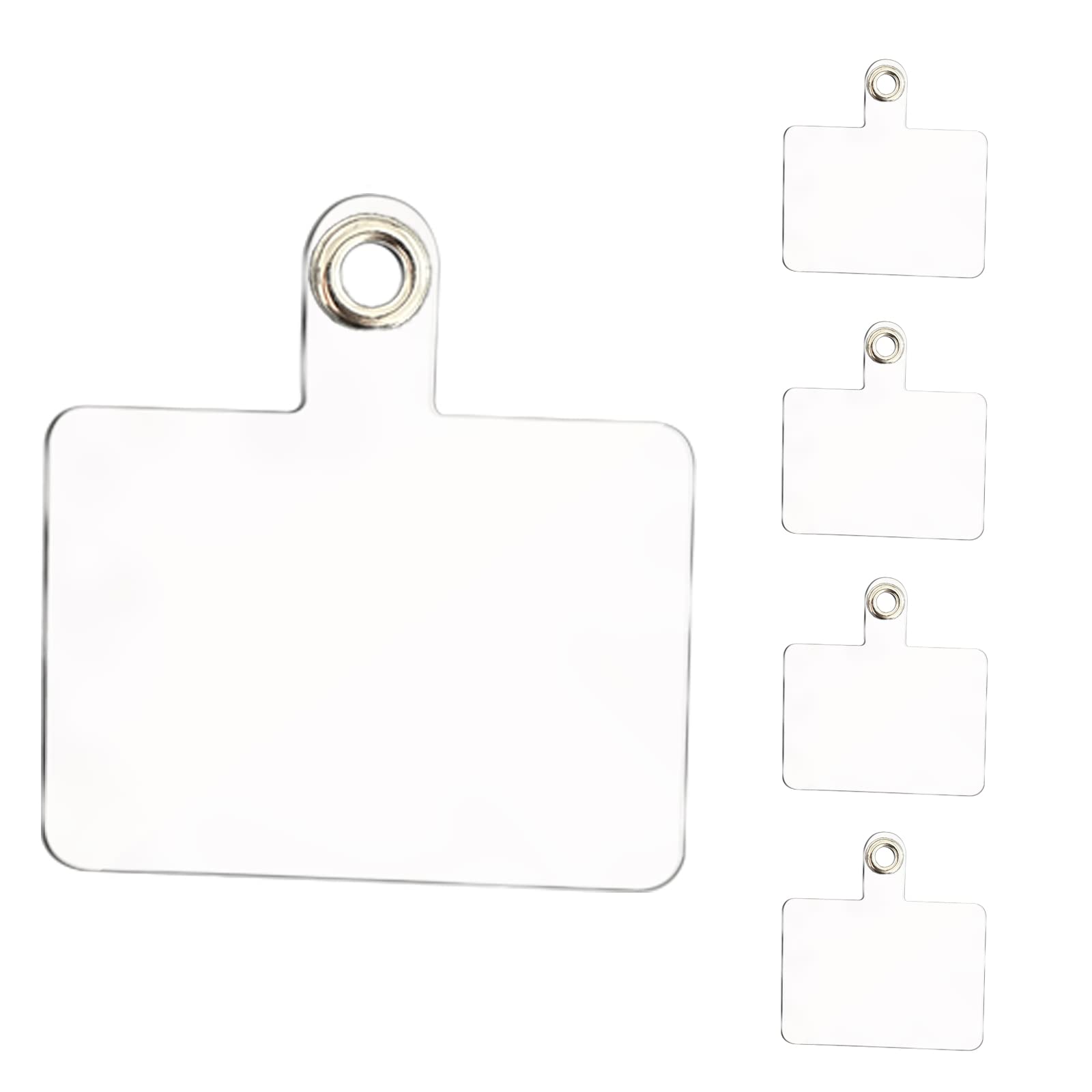 [JACRON] ストラップホルダー 透明 クリア 【5枚セット】 スマホ ストラップホルダー マホ ...