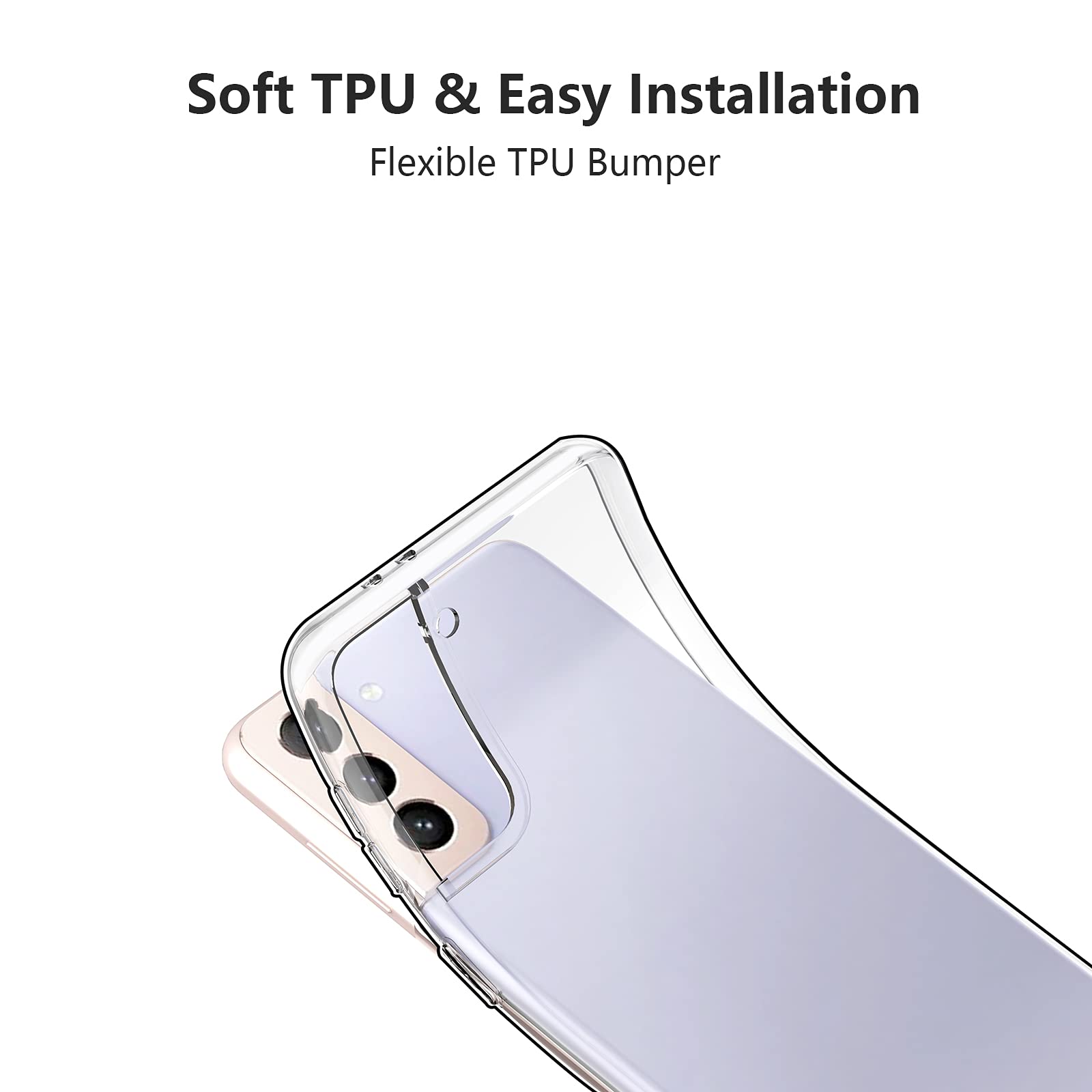 Hianjoo Galaxy S21 5G �б� ������ [SC-51B/SCG09], ���ꥳ�� ���ե� Ʃ�� TPU Ķ���� ���� ��ɻ� �׷�ۼ� ������ɻ� Samsung Galaxy S21 5G �� ���ꥢ������