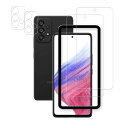 HKKAIS galaxy a53 5g ガラスフィルム【2+2 セット】ガイド枠付き指紋認証可能 日本製硝子採用 Galaxy A53 5G SC-53C /...