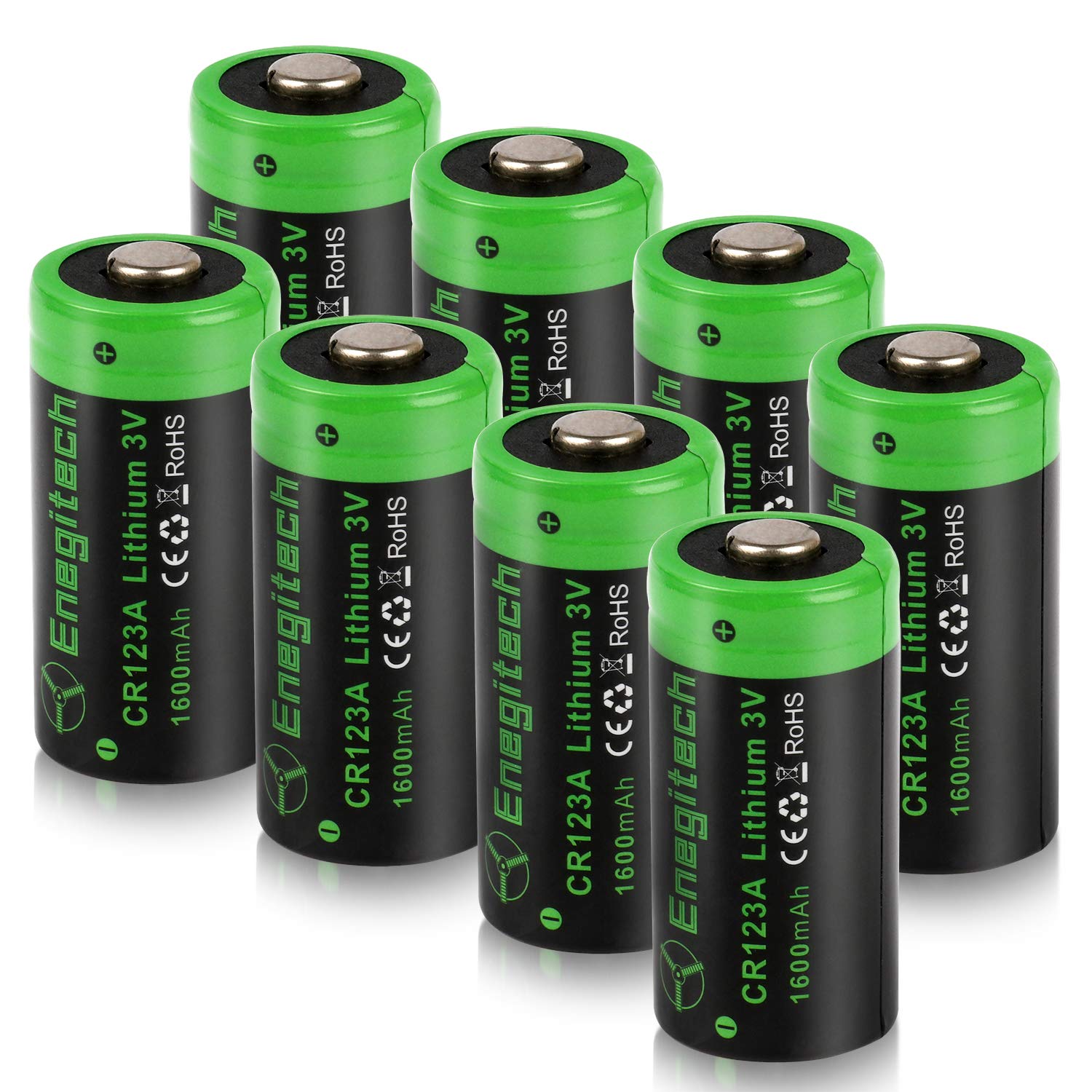 Enegitech CR123A   123A 3V Хåƥ꡼ 1600mAh ꥪå  ӥǥ  ...