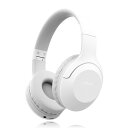 Bautylee ワイヤレスヘッドホン Bluetooth 5.3 オーバーイヤーヘッドホン/HiFi ステレオ重低音/遅延なし/密閉型/軽量/折り畳み可能/内蔵マイク付き/無線 3.5mm AUX有線両用/最大46時間連続再生/日本語取扱説明書付属(ホワイトグレー)