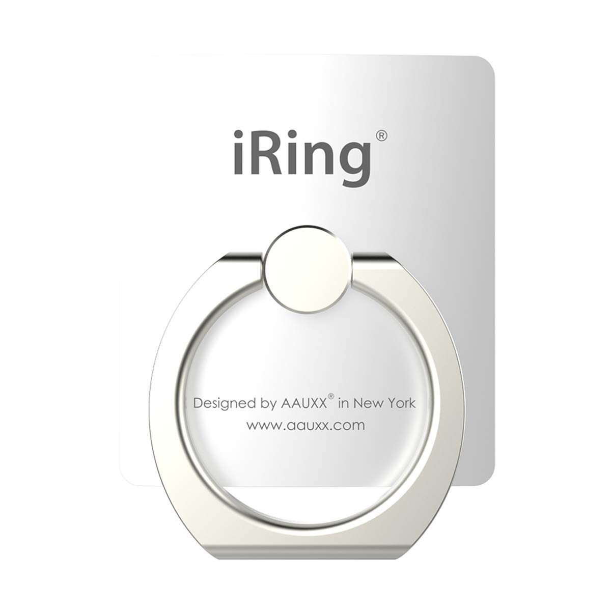 AAUXX iRing Hook アイリング フック スマホリング 携帯 リング 薄型 フック付き (ホワイト)