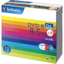 Verbatim バーベイタム 1回記録用 DVD-R DL 8.5GB 10枚 ホワイトプリンタブル 片面2層 2-8倍速 DHR85HP10V1(2)