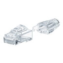サンワサプライ RJ-45コネクタ(カテゴリ6A、貫通型、への字ラッチ、ブーツ付き)10個入り ADT-6ARJKNH-10