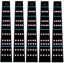 fogman バイオリン 指板 シール 音階 ポジション 4/4 初心者 練習用 5枚セット