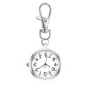 YFFSFDC ナースウォッチ 懐中時計 キーホルダー ポケットウォッチ 見やすく大きい 文字盤 夜光 クオーツ 男女兼用