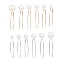 YFFSFDC パールピン パール Uピン パーティ ヘアアクセサリー Uピン ヘアピン 髪留め 髪飾りパール 卒業式 入学式 成人式 結婚式 花嫁 撮影 和装 着物 普段使い