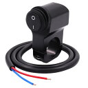 YFFSFDC 防水アップバイク スイッチ 12V 22mmハンドルバーオートバイク用 ヘッドライトフォグスポットライト ハンドル 自転車用スイッチ 取付け 簡単2線