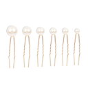 YFFSFDC パールピン 36本セット パール Uピン パーティ ヘアアクセサリー Uピン ヘアピン 髪留め 髪飾りパール 卒業式 入学式 成人式 結婚式 花...