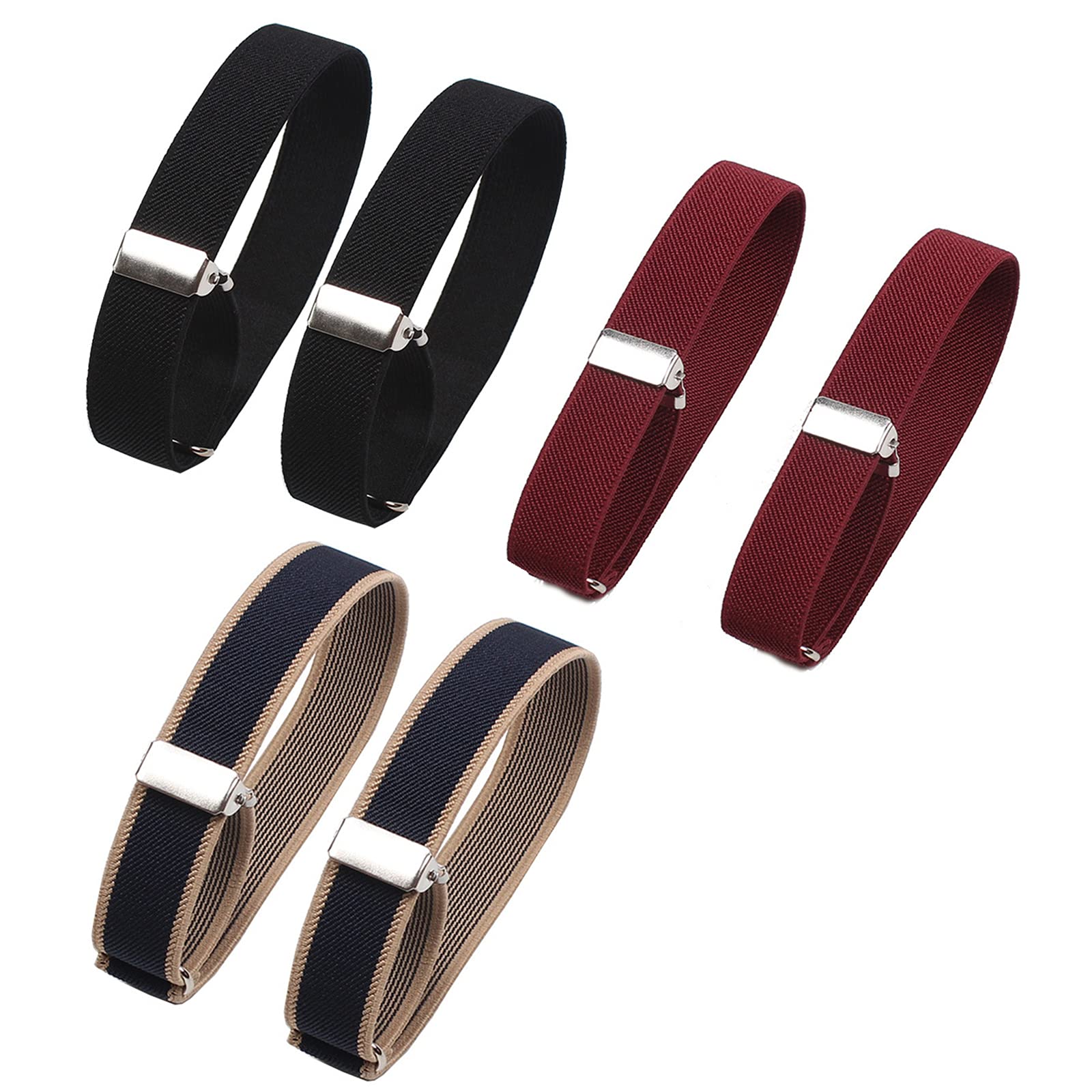 [YFFSFDC] 3ペアセットアームバンド アームベルト アームクリップ 腕バンド シャツ メンズ ワイシャツ ..