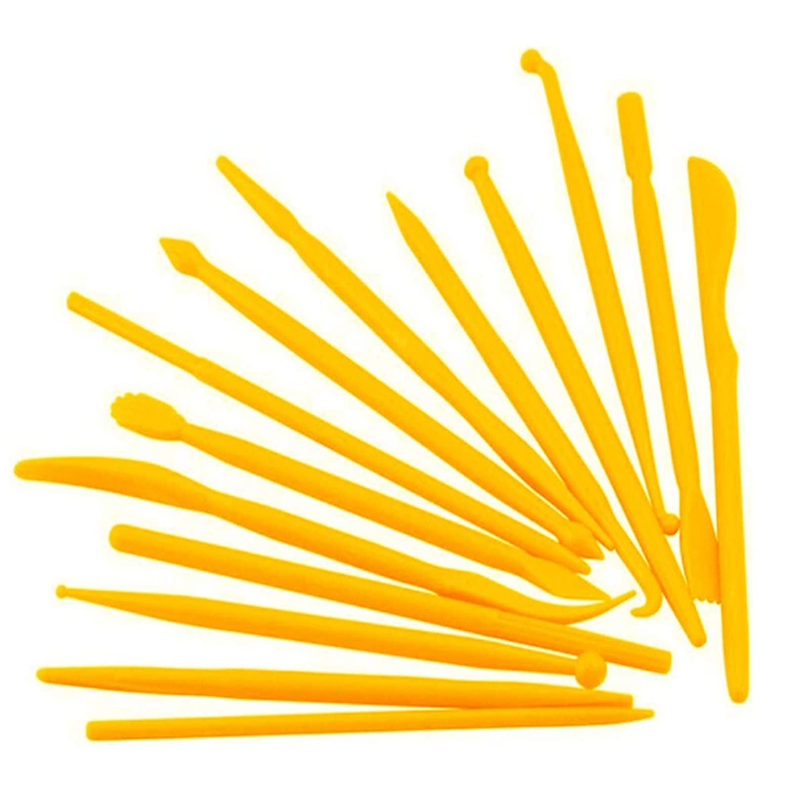 YFFSFDC クラフト ツール 細工棒 ヘラ 14本セット 28種類 粘土 道具彫刻ツール陶芸工具 粘土細工 クレイクラフト シュガークラフト マジパン 和菓子作り 造形 ヘラ