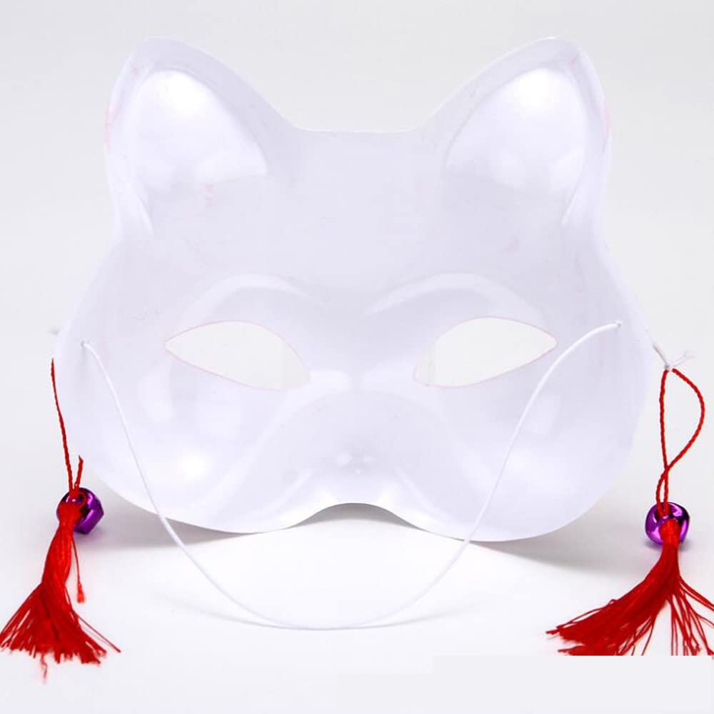 YFFSFDC 3枚セット 狐 お面 和風 きつね 仮面 コスプレ ハロウィン 仮装 小物 鈴付...