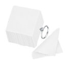 YFFSFDC 銀みがきクロス 8cm×8cm (50枚入り)大判 高性能シルバークロス 金属磨きクロス シルバー研磨 超極細繊維 クリーナー ネックレス/指輪/腕時計/銀製品/銀食器/楽器汚れ落とし艶出し (ホワイト)(4)
