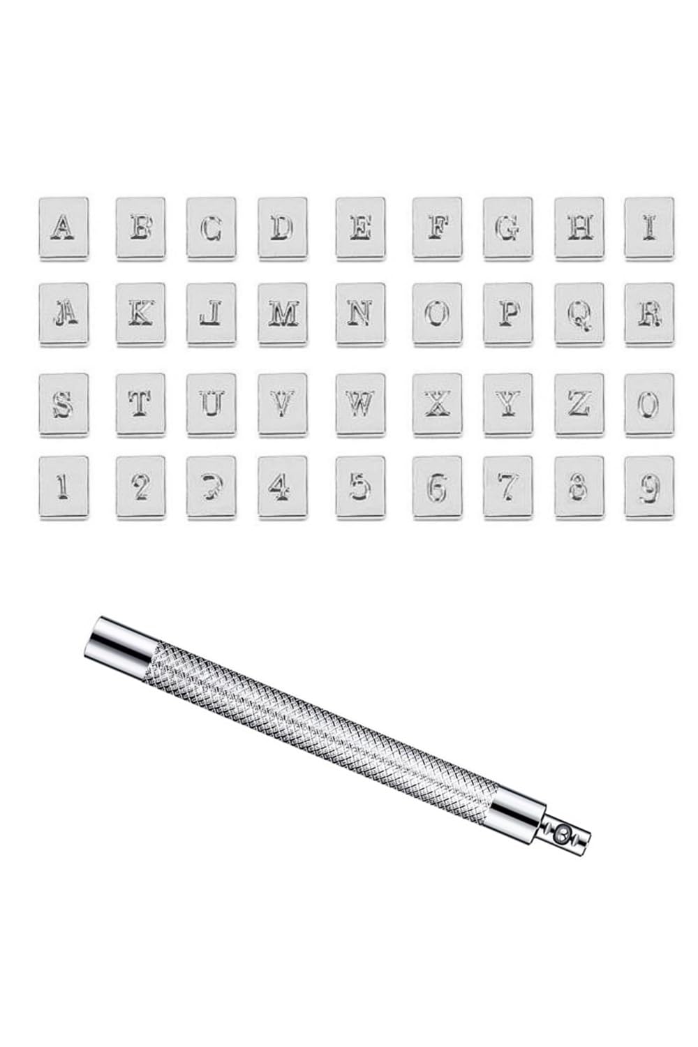 YFFSFDC 刻印セット レザークラフト 交換式刻印 3.5mm 36個セット 革用刻印セット DIY 手作り レザーク..