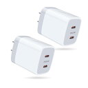 Viviber 急速充電器 iPhone16 plus ACアダプター Type-C 充電器 純正 USB PD2ポート 25W タイプc コンセント*2個 PSE ac式充電器 PPS急速協議対応 iPhone 16/15/14シリーズ Pad Galaxy S23シリーズ Android スマートフォン ノートPC 各種 対応, PT-WC-13