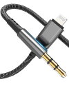 2023新版【Apple MFi】 AUX ケーブル iPhone オーディオケーブル ライトニング to 3.5mm オーディオケーブル 高耐久性ナイロン編み ハイレゾ音質 ライトニングケーブル 変換 ヘッドホン iPhone/iPod/iPad/ホームステレオ/カーステレオ/スピーカー などに対応 (1m)