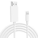 【2025新版 MFi品】iPhone HDMI 変換ケーブル 2M ライトニング hdmi iphone テレビに映す ケーブル 1080PフルHD TV大画面 設定不要 遅延なし 音声同期 iphone tv 変換ケーブル iphone avアダプタ iPhone/iPad/IOS対応