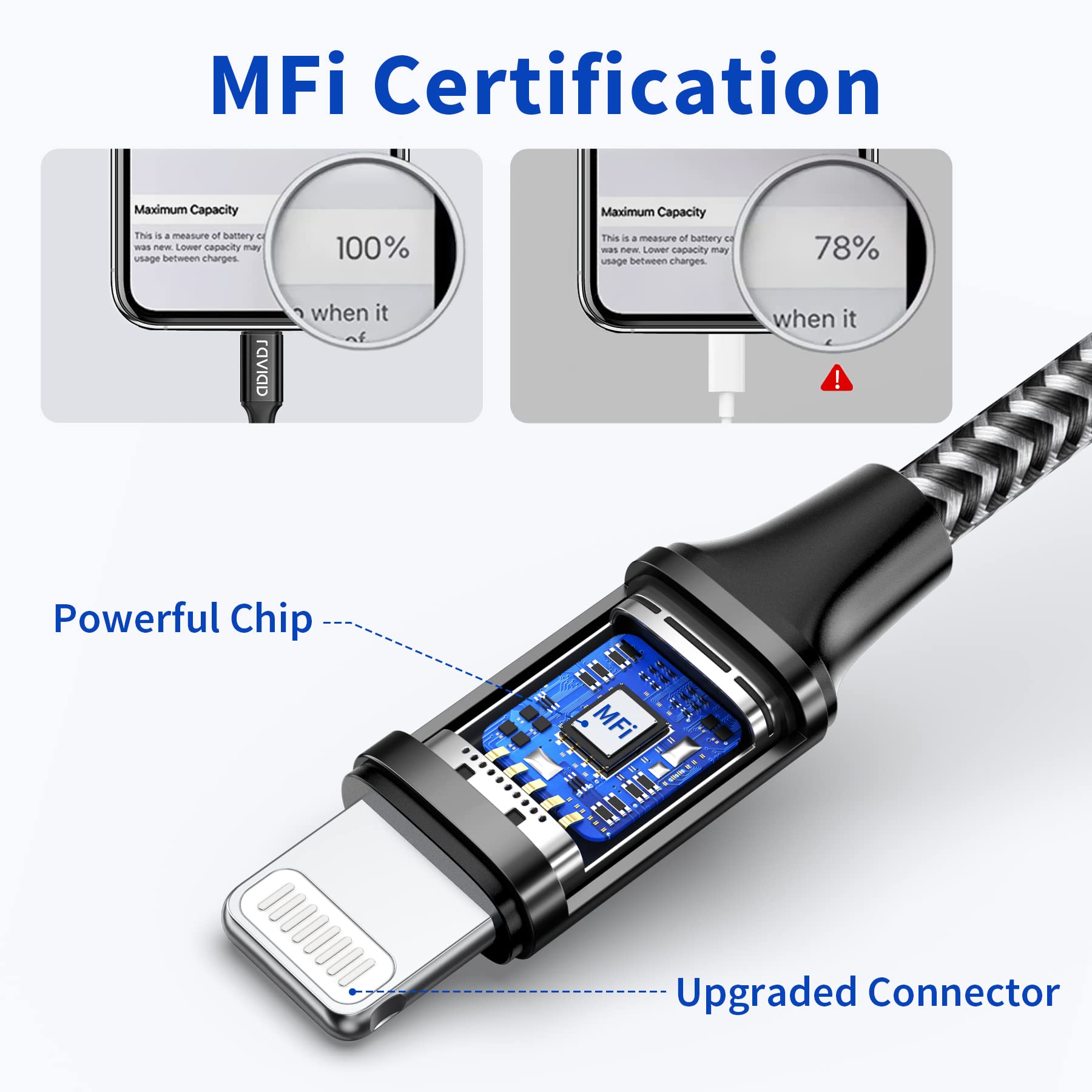 iPhone 充電ケーブル ライトニングケーブル 3M 2本セット【MFi】Lightningケーブル...