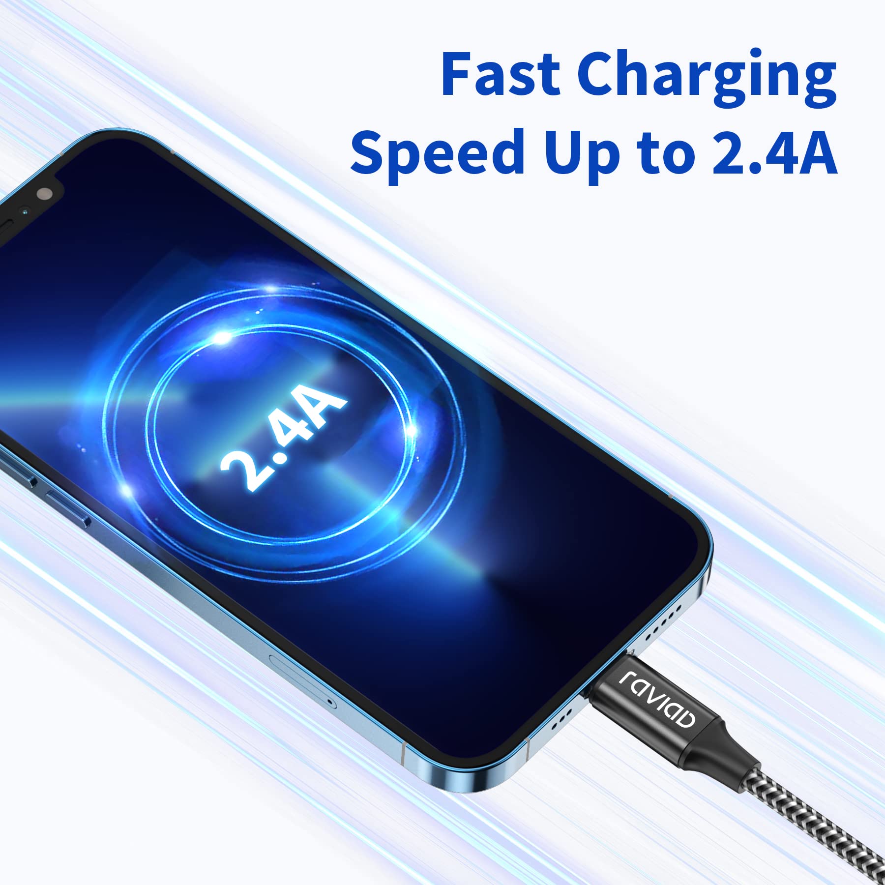 iPhone 充電ケーブル ライトニングケーブル 3M 2本セット【MFi】Lightningケーブル...