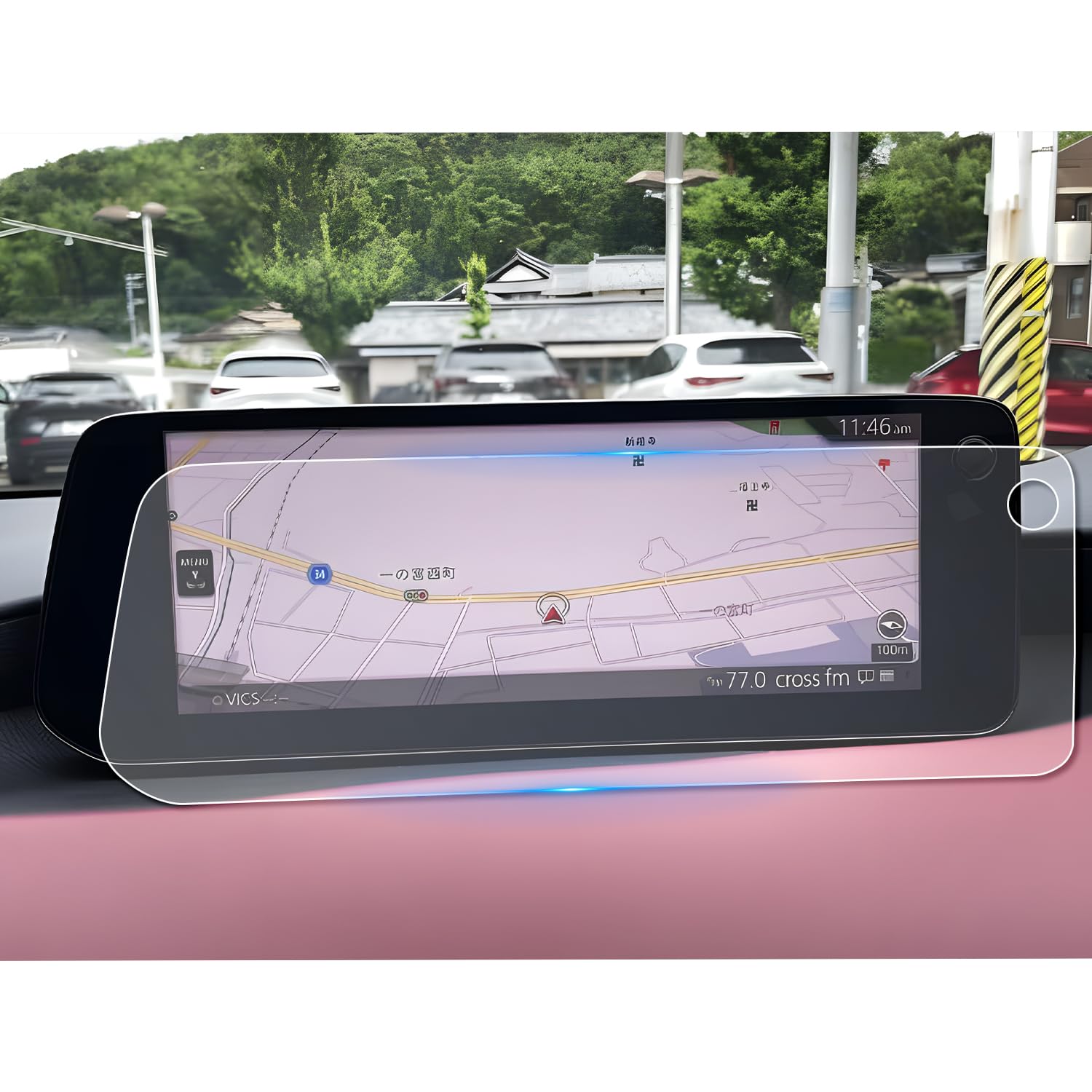 ruiya 改良済み PET製フィルム 2023 新型 マツダ3 / マツダ CX-30 専用 ナビ 保護フィルム 10.25インチ..
