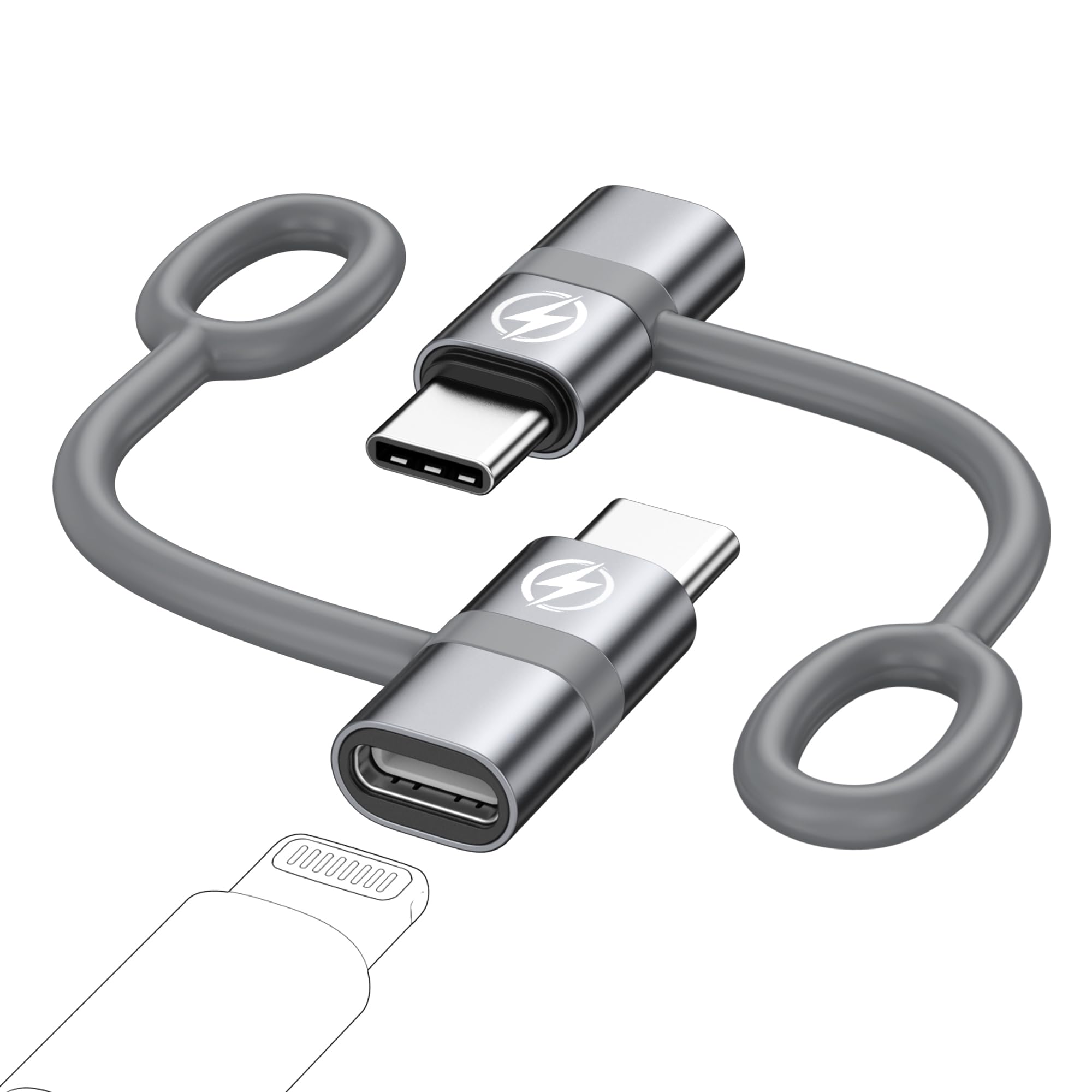 RAVIAD 饤ȥ˥ c Ѵץ (2ĥå) PD 60W ® Lightning USB-C Ѵץ ...