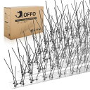 OFFO 鳥よけ 鳩よけは100%ステンレス製でアセンブリ済品です。34.5cm*15個入り(517cm) 耐候性 15年間使う 針が密集する カラスよけ フン...