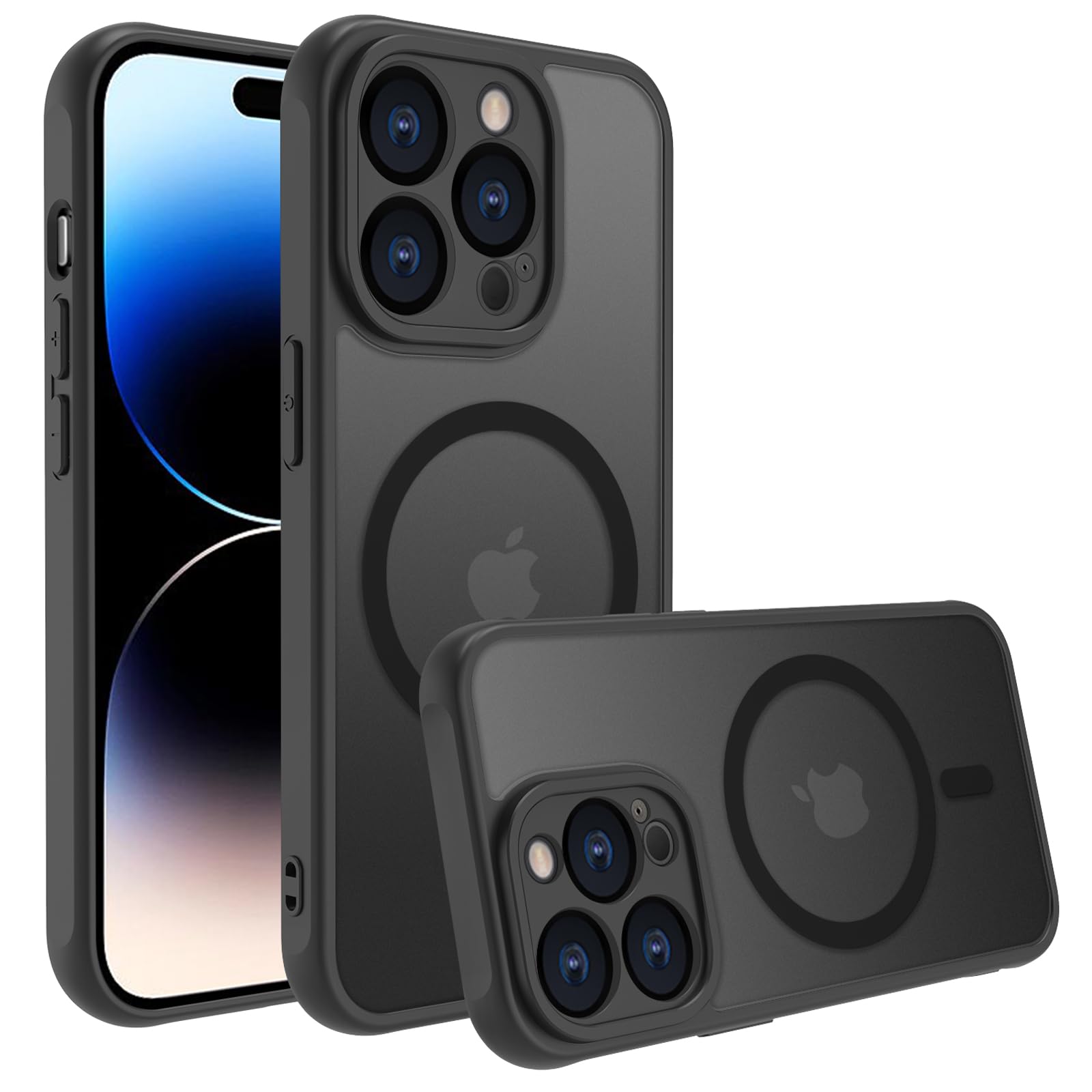商品情報商品の説明主な仕様 【対応機種】iphone 14 pro 専用です。精確にカット加工しているので、ボタンが押しやすく、ポートも使いやすくなっており、機能性に影響しません。br【MagSafe対応・超強磁力】1,900 gの吸着力を備えた強力な内蔵磁石により、吸着力を高めて、安定感をアップしてエネ損失なしの快速ワイヤレス充電できる。様々な状況で安定した状態を保ちます。MagSafeバッテリー、MagSafeカードケース、MagSafeワイヤレス充電器、MagSafeリング、車載スタンドなど様々なMagSafeニーズに対応、Magsafeの便利さを満喫しましょう！br【半透明・マットな質感】背面が透ける特性を汲み取ったデザインで、iPhoneのかっこいいリンゴロゴが薄っり見えて、高級感と神秘感が溢れている。背面のポリカーボネートは耐久性や耐摩耗性に優れ、長く使っても綺麗に見え。スマホに近い感覚を味わうことができ。br【高耐衝撃性・カメラ保護】免震構造である高弾力バンパーと耐震構造である丈夫なポリカーボネート背面で組み合わせて、バランスが良く落下衝撃を本体に伝えにくくなる。隆起エッジにより、スマホを置いた時にスクリーンやカメラが擦れにくくなり、傷から保護することができます。br【品質】iPhone ケースを安心してお使いいただくために、当店は製品に関する品質を提供します。製品に不具合がある場合、注文履歴画面より出品者にご連絡いただき、お問い合わせ内容に応じて、交換などの対応が可能です。