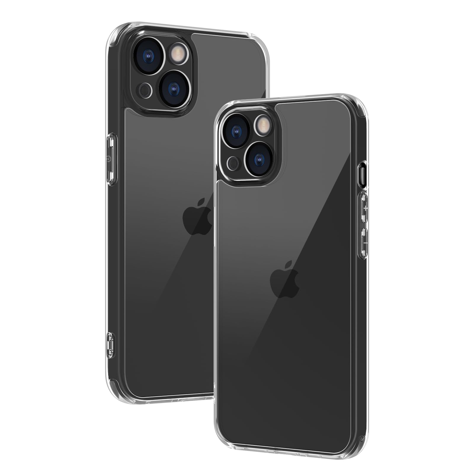 Rakuten - iPhone 15 ケース iphone ケース スマホカバー 耐衝撃 指紋防止 滑り止め マット半透明 黄ばみなし レンズ保護 米軍MIL規格アイフォン15 用カバー インチ PinLiSheng (クリア, iPhone 15)