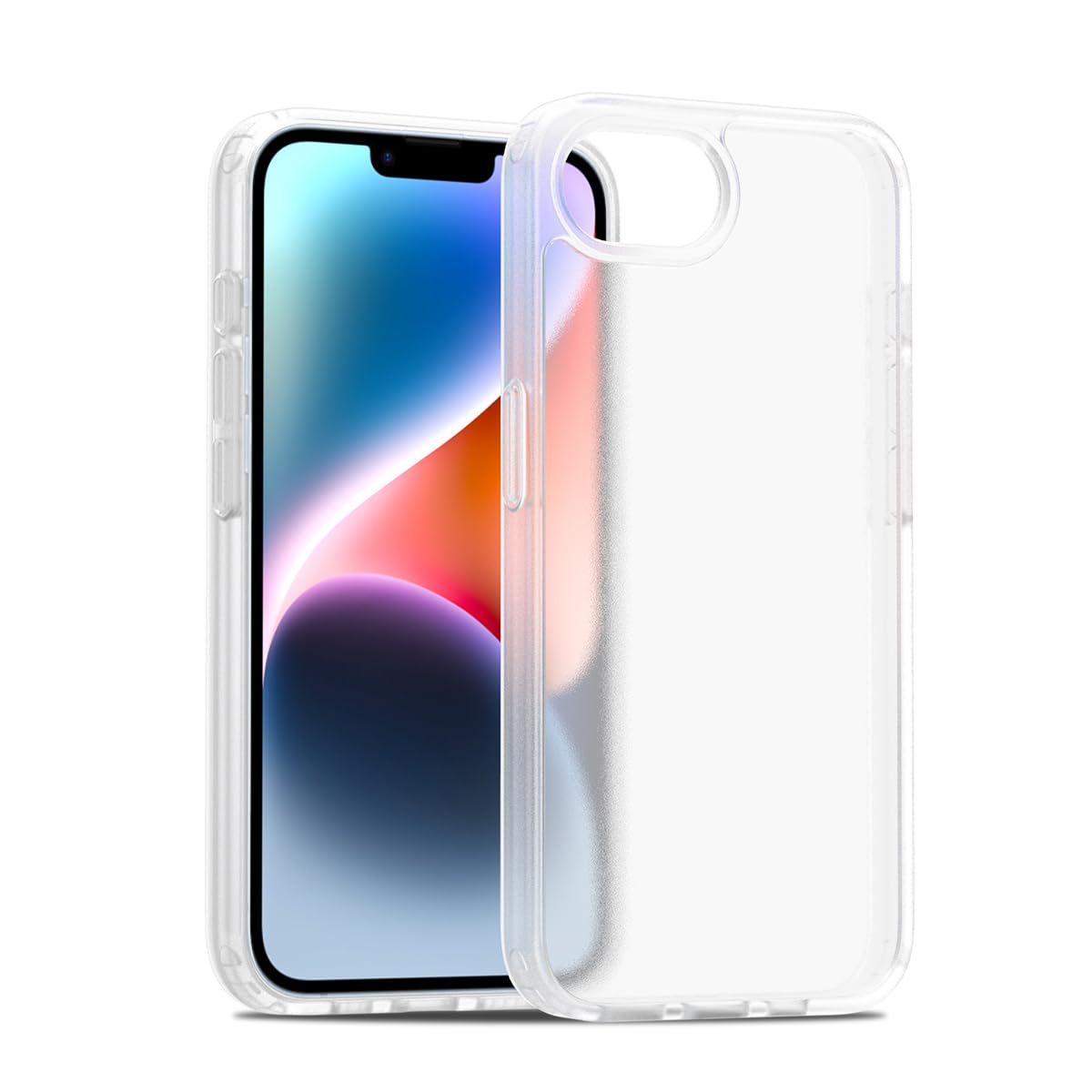 PinLiSheng iPhone 16e ケース マット感 半透明 耐衝撃 滑り止め SE4 ケース 指紋防止 米軍MIL規格 黄変防止 ワイヤレス充電対応 スマホケース(とうめいかん, iPhone 16e)