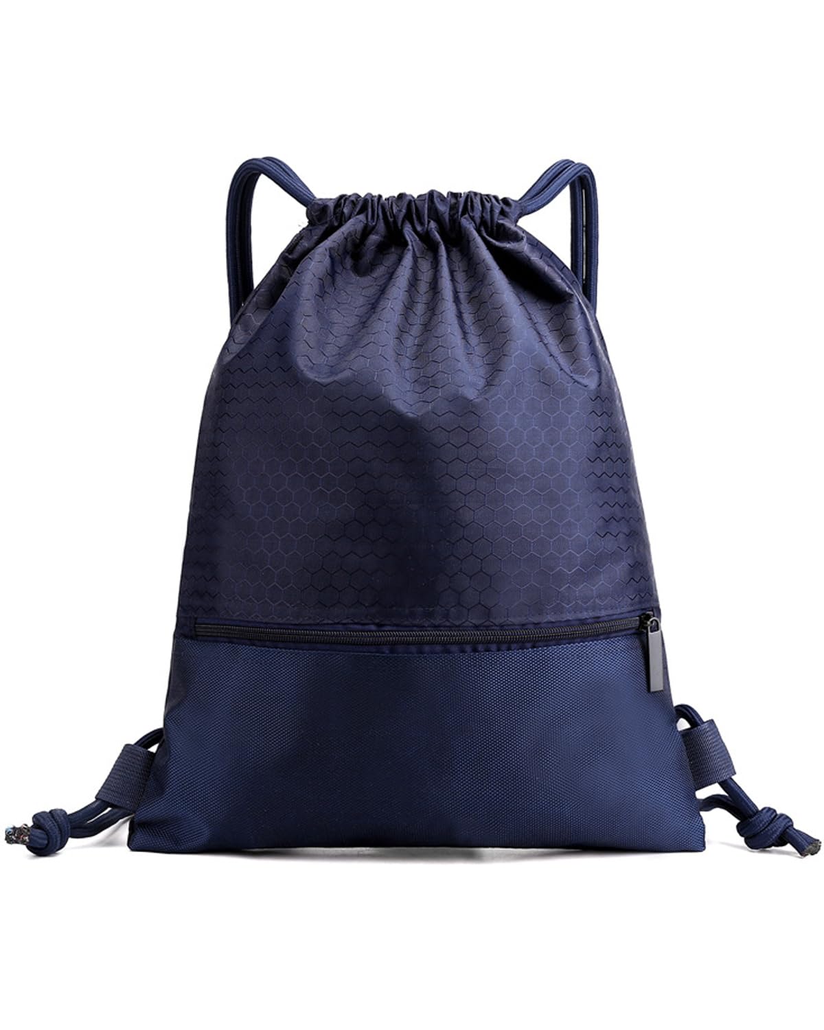 [LIKENNY] ジムサック リュック ナップサック プールバッグ 防水 軽量 折り畳み 多機能 シューズ収納 バッグ バッグ エコ 運動 旅行 アウトドア スポーツバッグ（ブルー-B）