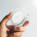 LISEN 業界極小サイズ 2in1 充電器 magsafe充電器 スタンド 置くだけ充電 マグセーフ充電器 軽量 トラベル約10W/7.5W magsafe ワイヤレス充電器 iPhone16 15/15Plus/15ProMax /14/13/12Pro/Apple Watch/Airpodsに対応 (白)