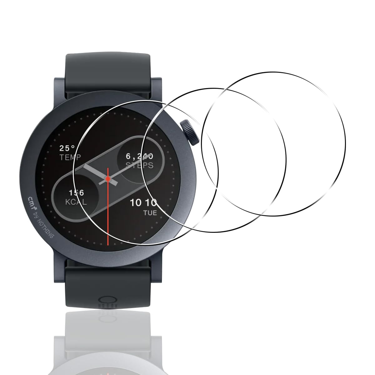 ��3�祻�åȡ� �� CMF by Nothing Watch Pro 2 �ե���� CMF Watch Pro 2 �ݸ�ե���� PETʣ��� ú������ 3D��...