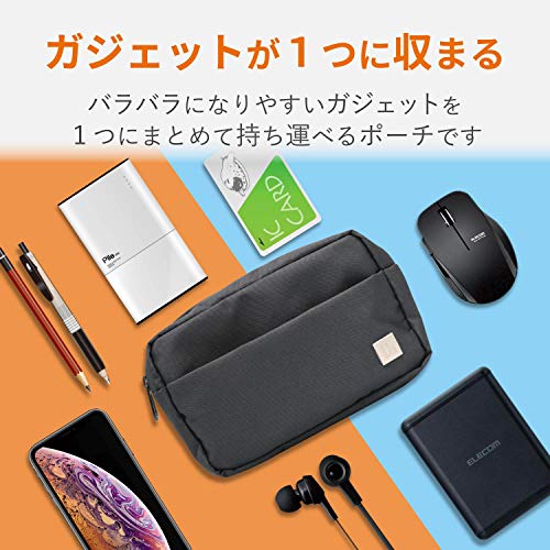 NAエレコム ガジェットポーチ ガジェット ポーチ バッグインバッグ UBシリーズ 撥水加工 300D高密度ポリエステル ブラック BMA-UBGP01BK thrsparkle-10022349 THRSparkle サンプル画像2