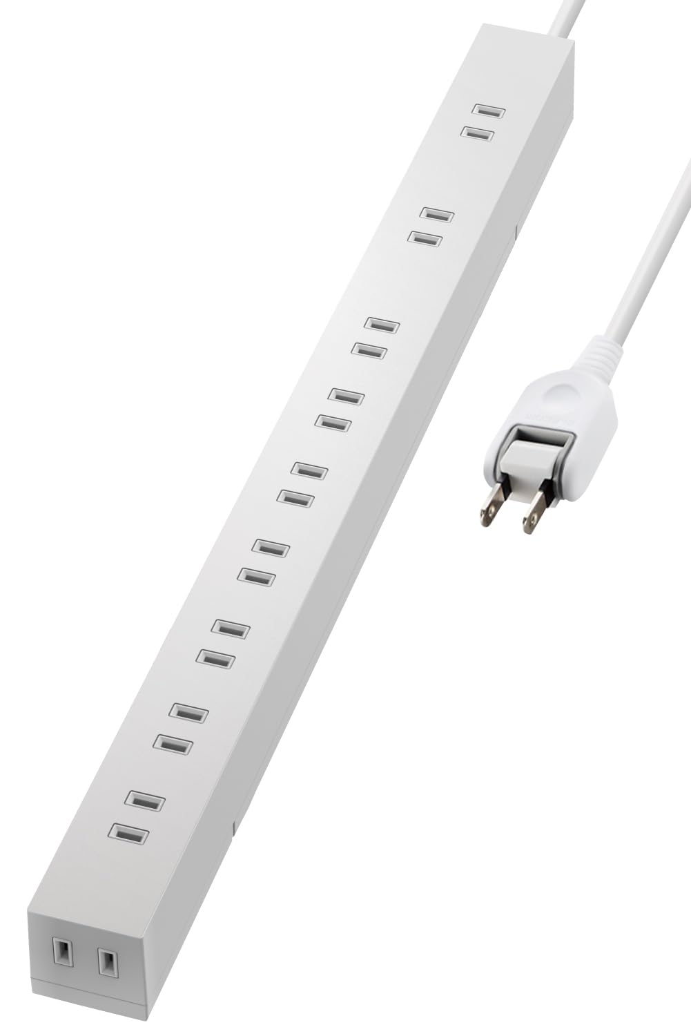 Rakuten - NAエレコム 電源タップ 雷ガード 10個口 5m ほこりシャッター 【 固定 ・吊下可能な回転パーツ付き】 ホワイト ECT-0105WH