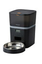 NAエレコム 自動給餌器 中・小型犬 猫用 4リットル 1皿 タイマー機能付 録音機能付 ブラック PET-AF01BK