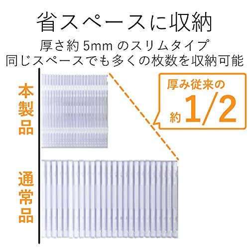 NAエレコム CD/DVDスリムプラケース/2枚収納/10パック/クリア