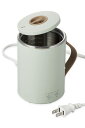 NAエレコム マグカップ型電気なべ 電気ケトル 350mL Cook Mug クックマグ 【 湯沸かし 煮込み 温度調節 タイマー付き 保温 】 スープメーカー ケーブル長 1.5m ミント HAC-EP02GR