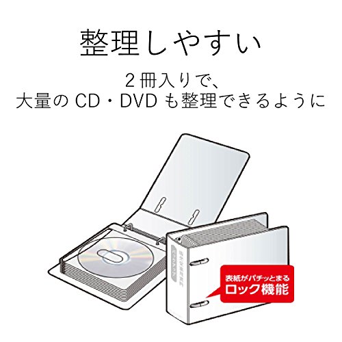 NA���쥳�� �Կ��ۥ��������ѥե����� CD DVD Blu-ray�б� 2�ĥ��å� 36���Ǽ �֥�å� CCD-B02WBK