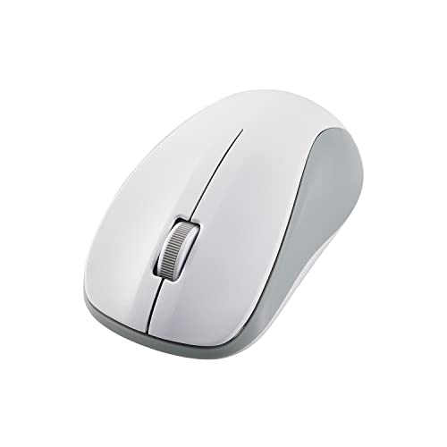 NAエレコム マウス ワイヤレスマウス Bluetooth 3ボタン Mサイズ 抗菌 ホワイト M-BY11BRKWH