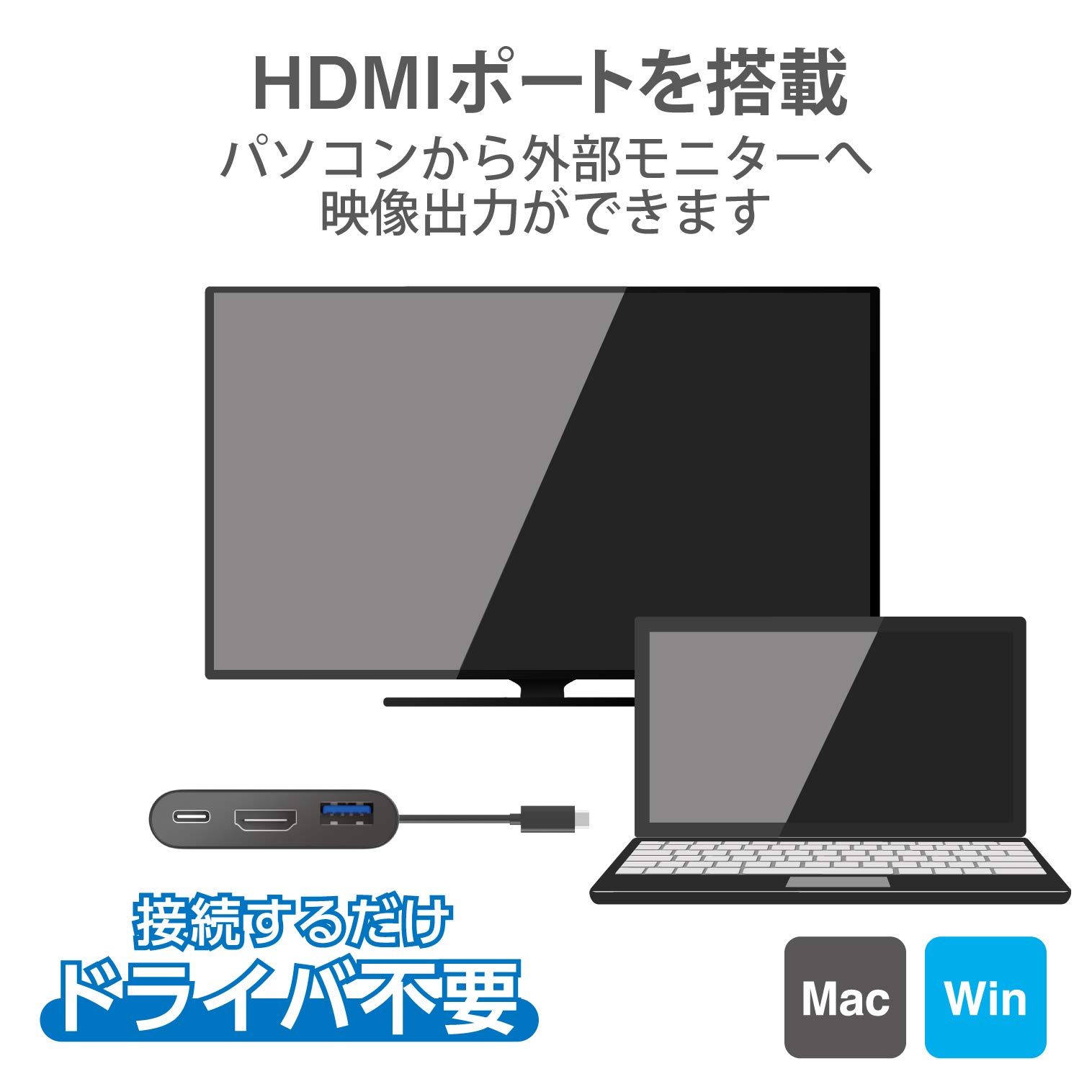 NA���쥳�� Type-C�ɥå��󥰥��ơ������ PD�б� ����&�ǡ���ž�� Type-C��1 USB3.1(Gen1)��1 HDMI��1 �����֥�Ĺ30cm �֥�å� DST-C13BK