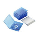 NAエレコム ブルーレイケース スリム 1枚収納 10枚パック クリアブルー CCD-BLUS110CBU